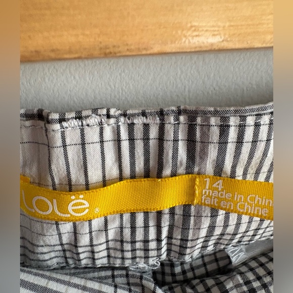 Black and White Plaid Shorts - Picture 2 of 2